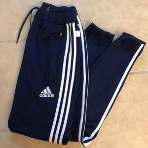 adidas navy climacool striped joggers
